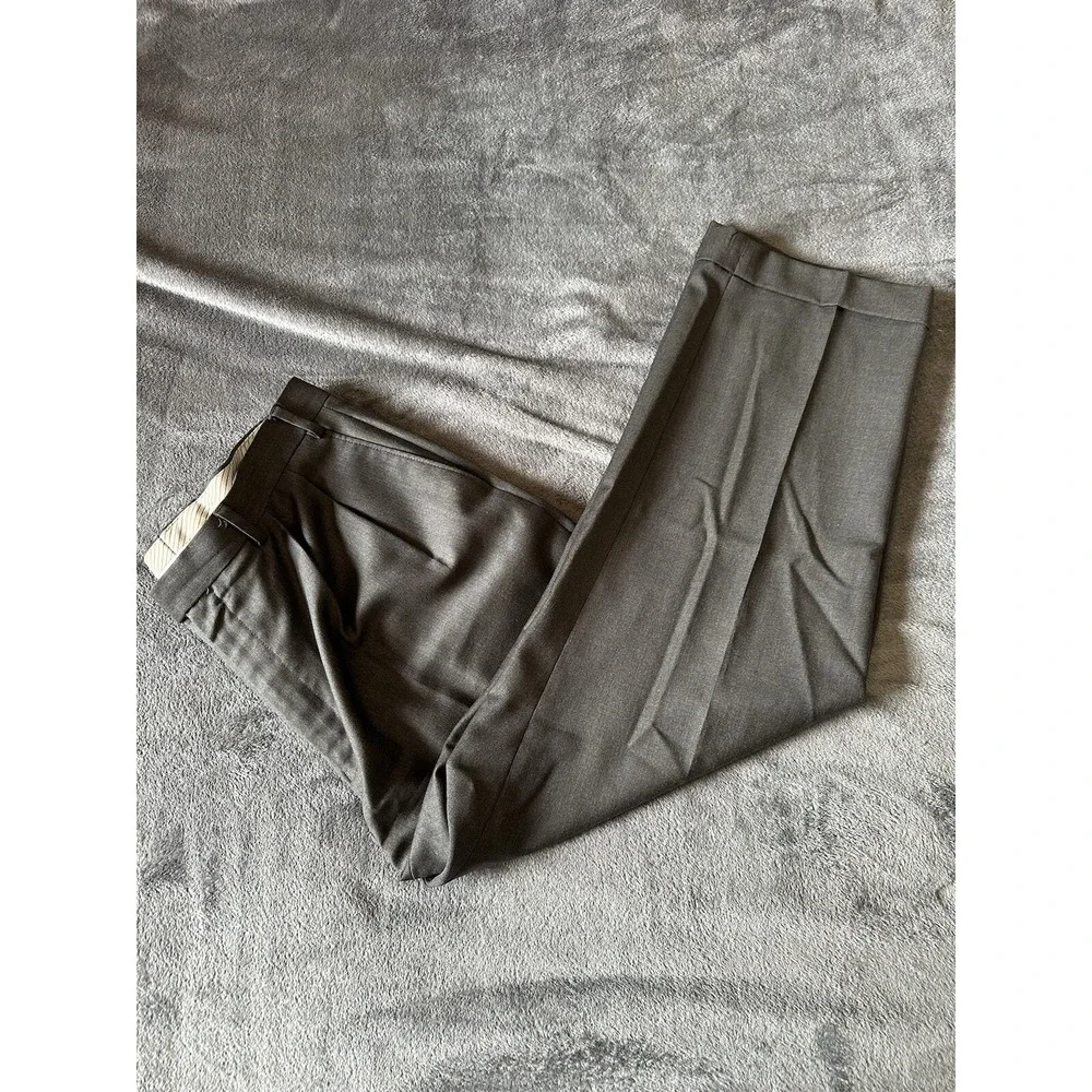 Vintage RALPH‎ RALPH LAUREN Grey Cuffed Pleated Pants 100% Wool 36R